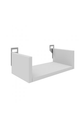 Ραφιέρα τοίχου Derva pakoworld σε λευκή απόχρωση 30x15x10cm