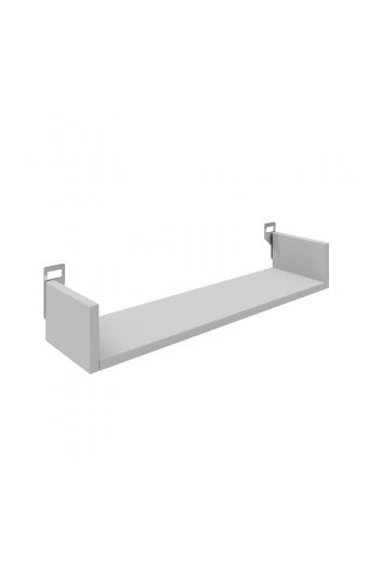 Ραφιέρα τοίχου Derva pakoworld σε λευκή απόχρωση 60x15x10cm