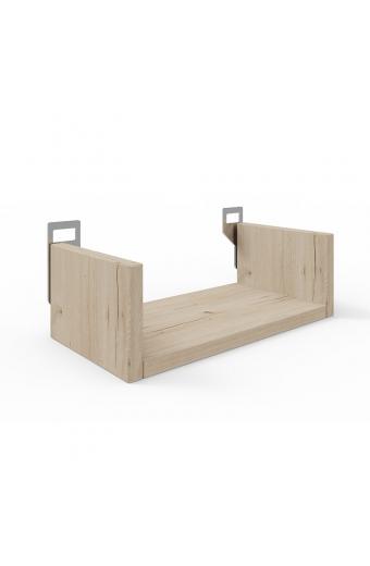Ραφιέρα τοίχου Derva pakoworld σε oak απόχρωση 30x15x10cm