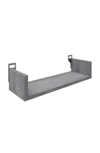 Ραφιέρα τοίχου Derva pakoworld σε cement γκρι απόχρωση 45x15x10cm