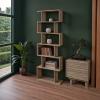 Βιβλιοθήκη Sezen pakoworld σε oak απόχρωση 70x24x191.5εκ