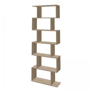 Βιβλιοθήκη Sezen pakoworld σε oak απόχρωση 70x24x191.5εκ