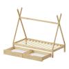 Παιδικό κρεβάτι Lalitto τ.Montessori με 2 συρτάρια τ.Montessori  pakoworld ξύλο πεύκου σε φυσική απόχρωση 90x190εκ