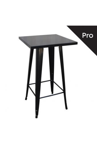 RELIX Τραπέζι Bar-Pro, Μέταλλο Βαφή Antique Black - 60x60x101cm