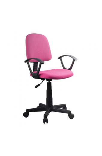 BF430 Πολυθρόνα Γραφείου Ύφασμα Ροζ