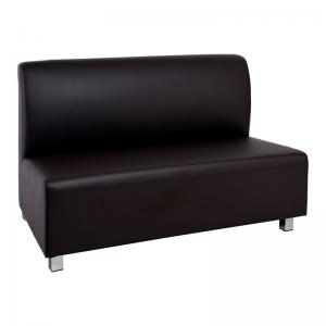 BANDY 2Θέσιος Καναπές Pu Καφέ - 130x71x88cm
