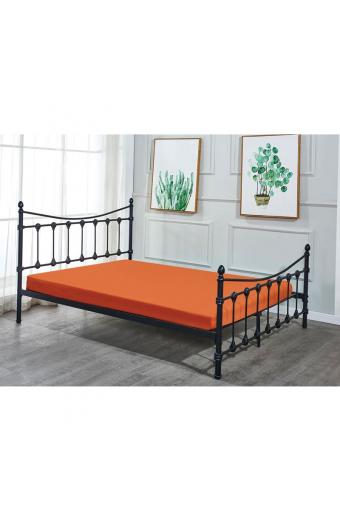 LANCER Κρεβάτι Διπλό, για Στρώμα 150x200cm, Μέταλλο Βαφή Μαύρο