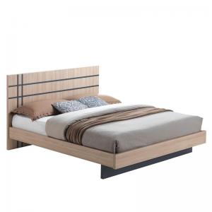 SUITE Κρεβάτι Διπλό για Στρώμα 150x200cm, Απόχρωση Sonoma - Dark Grey