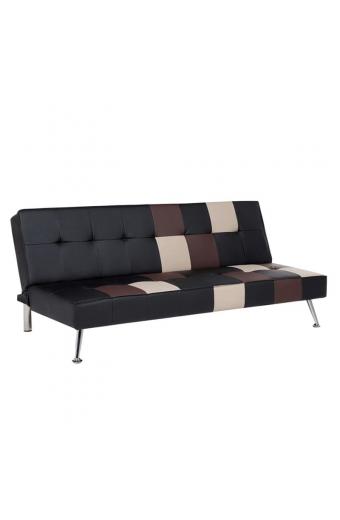 FLIP Καναπές - Κρεβάτι Σαλονιού Καθιστικού, PU Patchwork