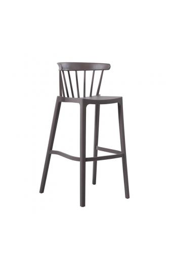 WEST Σκαμπό BAR, PP-UV Sand Beige - 54x51x103cm