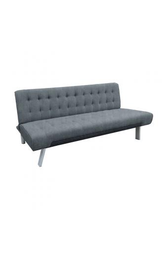 ARETO Καναπές - Κρεβάτι Σαλονιού - Καθιστικού Ύφασμα Σκούρο Γκρι