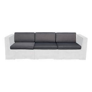 CONCRETE Set Μαξιλάρια Καναπέ Γκρι Ύφασμα Water Repellent 6 Tεμάχια - Καθ:67x66x8 -Πλάτ:67x15/8x30cm