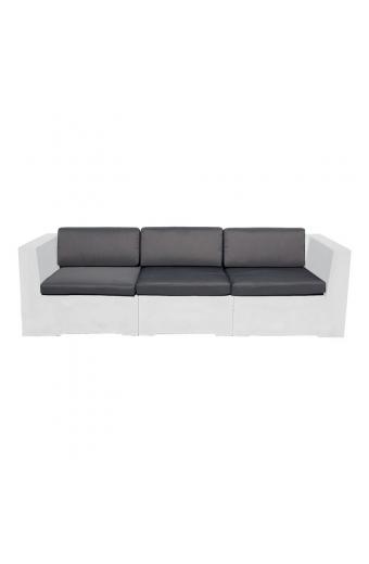 CONCRETE Set Μαξιλάρια Καναπέ Γκρι Ύφασμα Water Repellent 6 Tεμάχια - Καθ:67x66x8 -Πλάτ:67x15/8x30cm