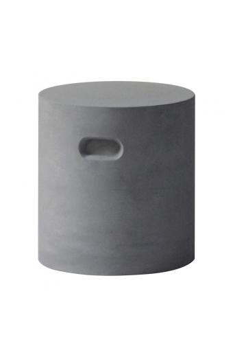 CONCRETE Cylinder Σκαμπό Κήπου - Βεράντας, Cement Grey - Φ 37cm H.40cm