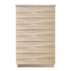 DRAWER Συρταριέρα με 5 Συρτάρια, Απόχρωση Sonoma - 60x40x97cm