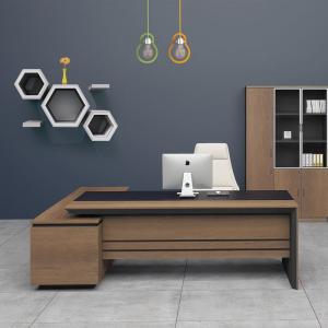 PROLINE Γραφείο Δεξιά Γωνία Απόχρωση Καρυδί Δρυς - Μαύρο - 180x75/160x40 H.75/63cm