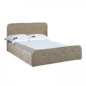 ACCORD Duo Κρεβάτι Διπλό με Χώρο Αποθήκευσης, για Στρώμα 160x200cm, Ύφασμα Μπεζ