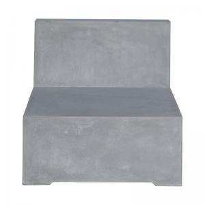 CONCRETE Καρέκλα Σαλονιού Κήπου - Βεράντας, Cement Grey - 69x81x65cm
