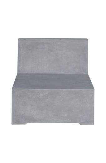CONCRETE Καρέκλα Σαλονιού Κήπου - Βεράντας, Cement Grey - 69x81x65cm