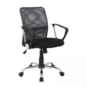 BF2009 Πολυθρόνα Γραφείου Mesh Ανθρακί  - Μαύρο - 58x60x91/101cm