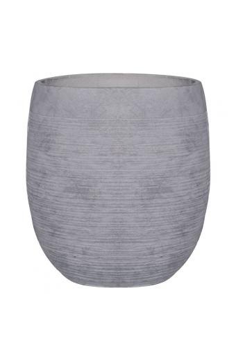 FLOWER POT-8 Απόχρωση Light Grey Wash - Φ48x52cm