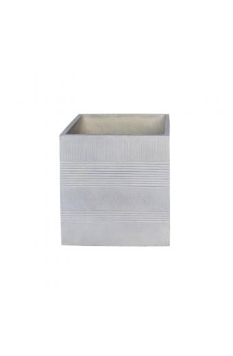 FLOWER POT-11 Σαγρέ Απόχρωση Beige - 22x22x22cm