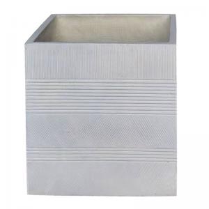 FLOWER POT-11 Σαγρέ Απόχρωση Beige - 45x45x45cm