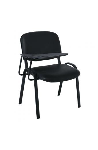 SIGMA Καρέκλα Θρανίο, Μέταλλο Βαφή Μαύρο, PVC Μαύρο