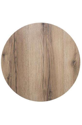 HPL (High Pressure Laminated) Επιφάνεια Τραπεζιού Απόχρωση Natural Wood - Φ70cm/12mm