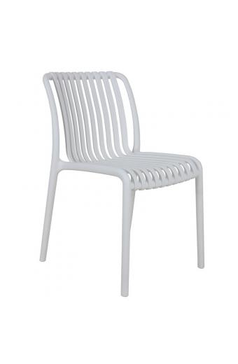 MODA Καρέκλα-Pro Στοιβαζόμενη PP - UV Protection, Απόχρωση Άσπρο