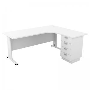 SUPERIOR COMPACT Δεξιά Γωνία Απόχρωση Άσπρο - 180x70x75 / 150x60x75cm