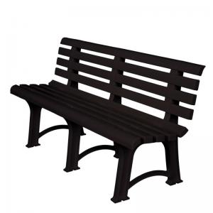 ATENA Παγκάκι Κήπου-Βεράντας, PP Ανθρακί - 150x73x51cm