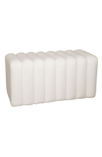 TOGO Σκαμπό Βοηθητικό, Teddy Ύφασμα Εκρού - 80x40x41cm