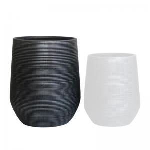 FLOWER POT-17 Φ53x63cm, Cement Απόχρωση Anthracite - Φ53x63cm