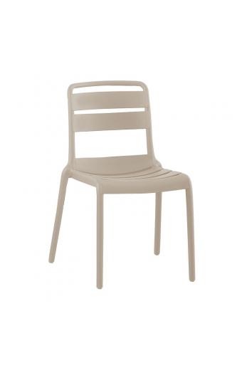 SERENATA Καρέκλα, Στοιβαζόμενη PP - UV Cappuccino - 45x58x81cm