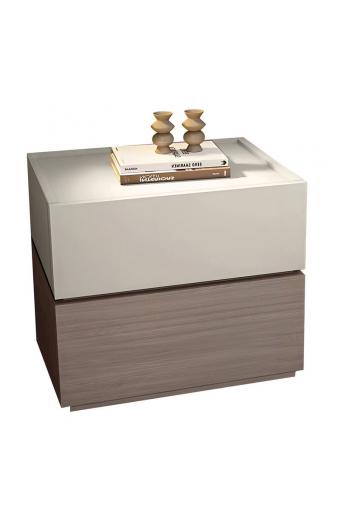 VANITY Κομοδίνο, Αποχρώσεων Sonoma Oak & Cream, με Αποσπώμενα χρωματικά Μέρη - 60x40x45cm