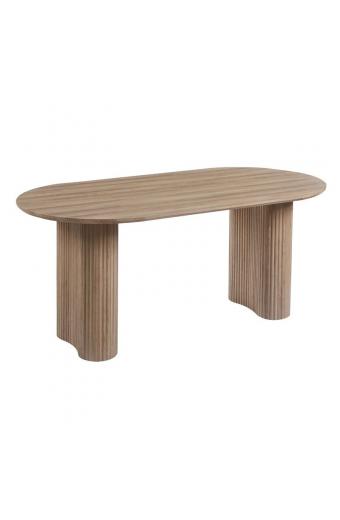 DIAZ Τραπέζι Τραπεζαρίας, ΜDF Απόχρωση Sonoma - 180x90x76cm