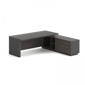 VIP Γραφείο Δεξιά Γωνία, Απόχρωση Grey Walnut - 180x90x75/180x50x62 cm