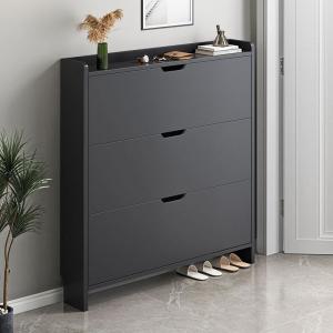 Παπουτσοθήκη MDF - Melamine Απόχρωση Γκρι - 80x17x115cm