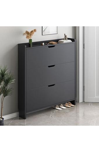 Παπουτσοθήκη MDF - Melamine Απόχρωση Γκρι - 80x17x115cm