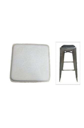 RELIX Κάθισμα για Σκαμπό, Pvc Άσπρο (Μαγνητικό) - 27x27cm