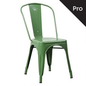 RELIX Καρέκλα-Pro, Στοιβαζόμενη, Μέταλλο Βαφή Πράσινο - 45x51x85cm