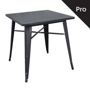 RELIX Τραπέζι Dining-Pro, Μέταλλο Βαφή Antique Black - 70x70x75cm