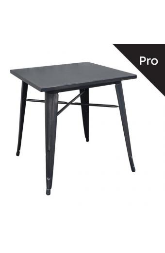 RELIX Τραπέζι Dining-Pro, Μέταλλο Βαφή Antique Black - 70x70x75cm