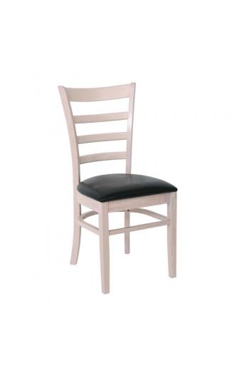 NATURALE Καρέκλα White Wash, Pu Μαύρο