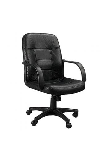 BF1300 Πολυθρόνα Γραφείου PU Μαύρο - 59x61x90/100cm