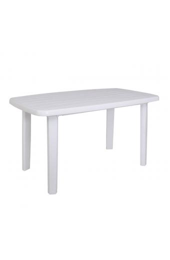 SORRENTO Τραπέζι Oval Dining Κήπου - Βεράντας, PP Απόχρωση Άσπρο - 140x80x74cm oval