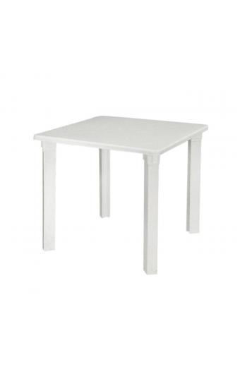 NETTUNO Τραπέζι Dining Κήπου- Βεράντας, PP Άσπρο - 80x80x72cm