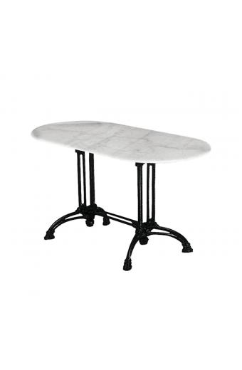 EKO Τραπέζι Αίθριο Oval Μαντέμι, Μάρμαρο - 70x110x74cm Oval