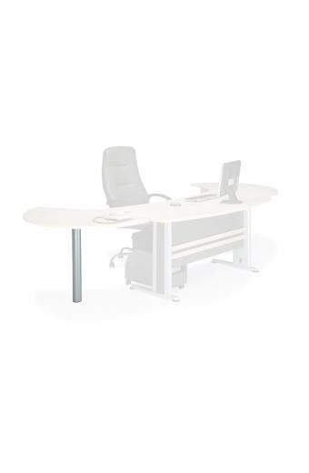 EXECUTIVE Πόδι Επέκτασης Silver - H.72cm